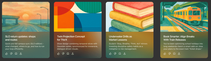 Pulse 生成的报告卡片示例