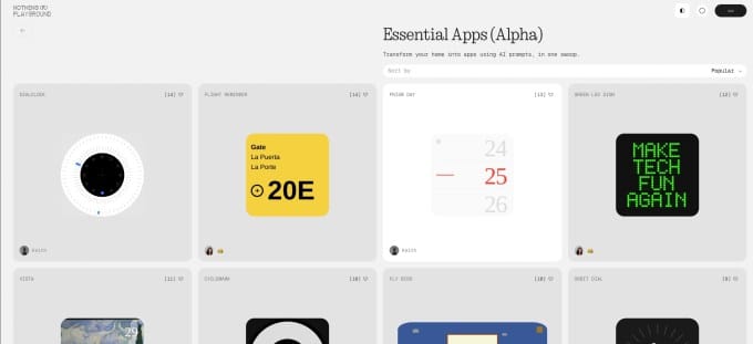 Nothing推出利用提示构建迷你应用的AI工具