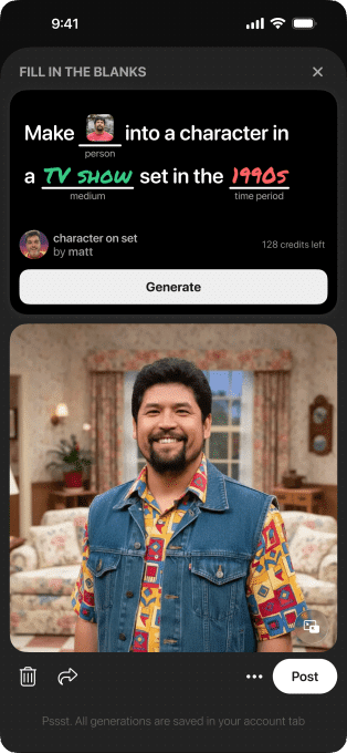 Mixup是一款全新的、类似填词游戏的应用程序，可以根据照片、文本和涂鸦创建AI图像