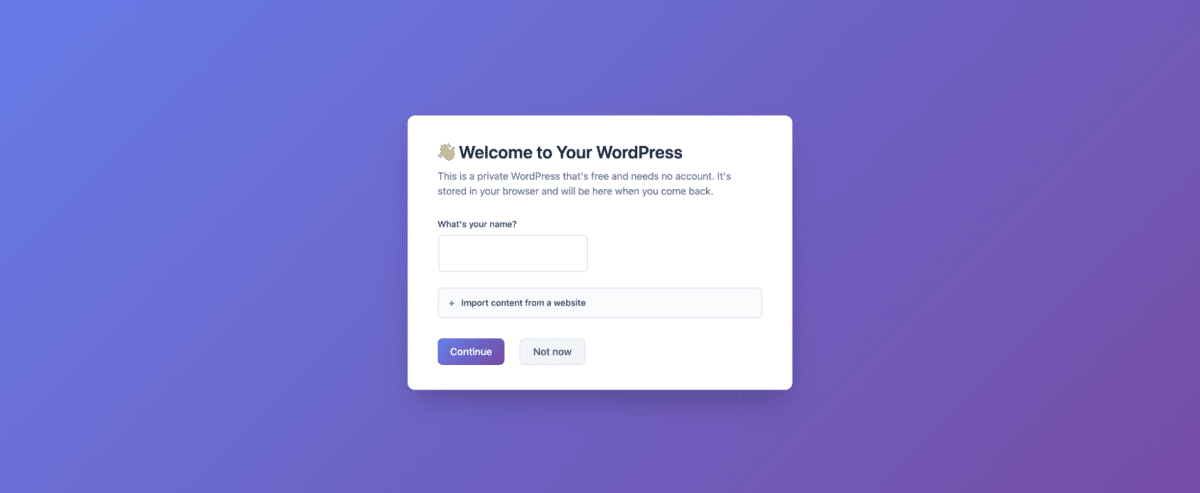 WordPress推出浏览器内私有工作区，无需注册即可建站，AI助手加持个人知识库